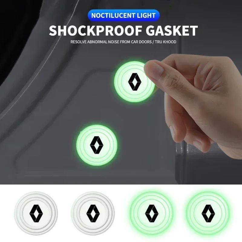 1/2/4pcs Car Door Silent Gasket Shock-absorbing Stickers For Renault Megane 2 3 4 Twingo Clio Talisman Captur Trafic Kwid S777