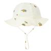 Baby Cotton Bucket Hat  Children Sunscreen Outdoor Caps Boys Girls Print Hat Unisex Beach Fishing Hat