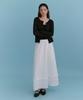 MICANE Inla Dot Frill Flare Skirt