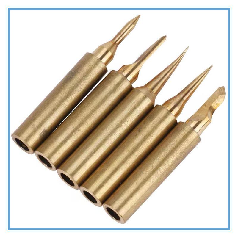 5 Stück/1 Satz Lötkolbenspitze aus reinem Kupfer 900M-T Lötspitzen Schweißkopf BGA Lötwerkzeuge
