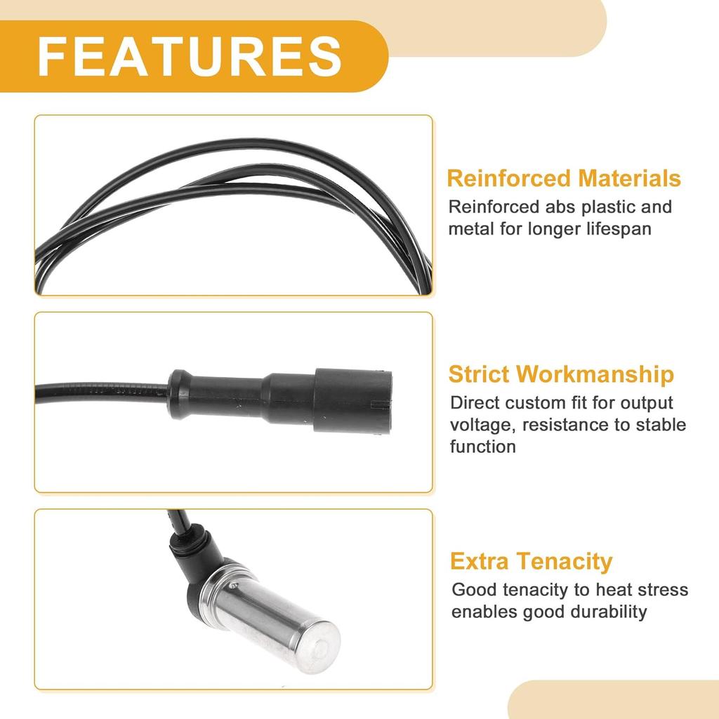 ABS Wheel Speed Sensor No.4C4Z2C190BA Front Left Right ABS Sensor Anti-lock Braking System Sensor for Ford F-650/F-750 2004-2015