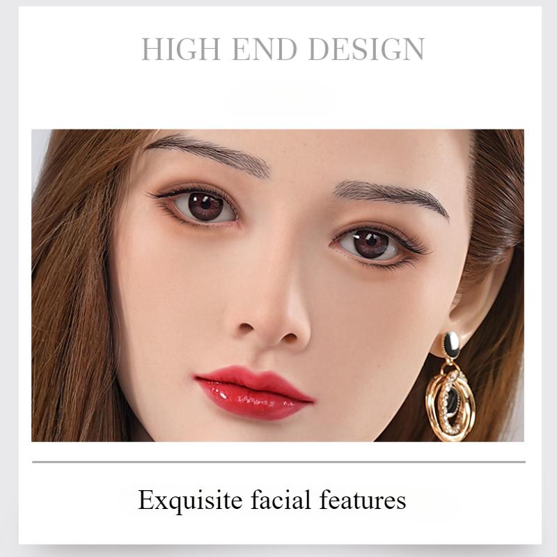 Rozhraní M16 Vhodné pro 148-172cm Pevná Panenka TPE Hlava Orální Sex Vynikající Líčení Sexuální Panenky Příslušenství Muži