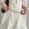 Belly Chain Metal Circular Ring Waist Chain Gold/Silver Dress Belt Chain  Dress Decoration