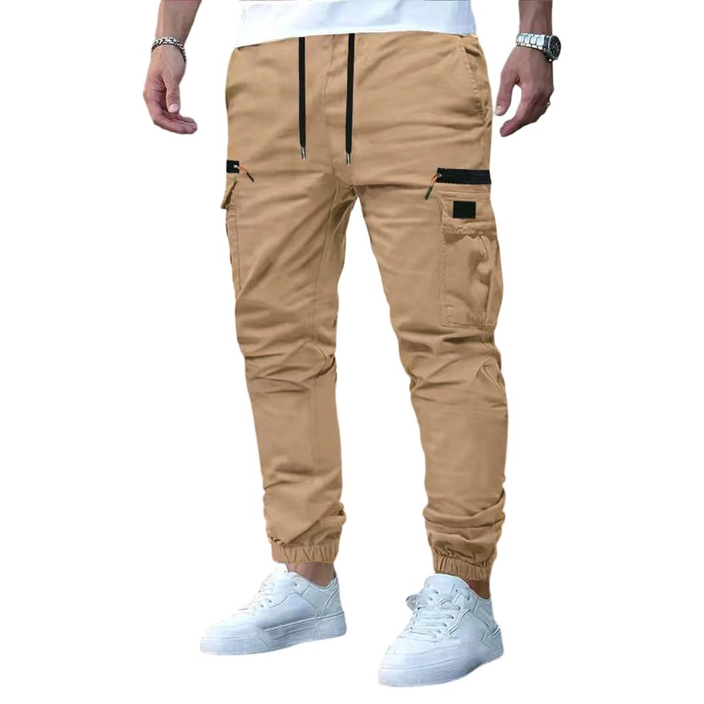 Men's American Loose High Street Leisure Sports More Pocket Workwear Trousers