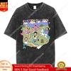 Gewaschenes Vintage System of A Down Grafik T-Shirt Herren Damen Classic Rock Musikband Cartoon Anime Print T-Shirts Y2k Herren T-Shirts