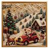 Full Drill Gem Art for Beginners DIY Christmas Faux Pearl Painting Kit with Frame