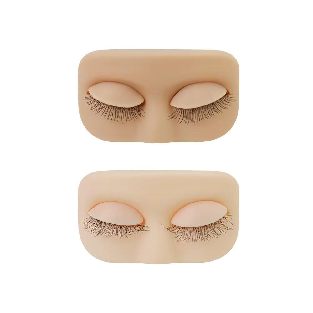 Removable Eyelids Lash Practice Head Mini Model Head  Eyelash Extension Training
