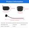 5pcs Type-C Female Chassis 2P Wire USB C Pigtail Cable Extension Power Cable IP67 Waterproof USB-C Plug to 2 Pin Bare Wire Open