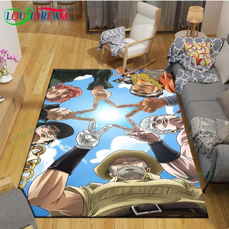 Classic Cartoon J-JoJo’s Bizarre Adventure Carpets Living Room Anti-Skid Area Rug Kids Bedroom Mats Game Mat Large Carpet Decor