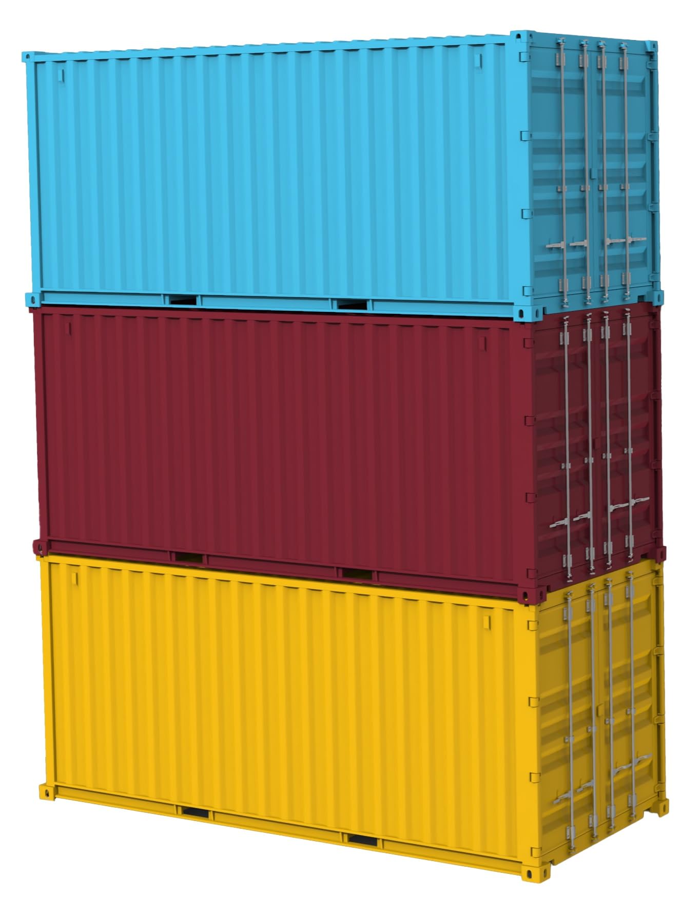 

scale NEXT Series 1004 20ft Container Plastic Model 1/24 No. (Light Blue) синий