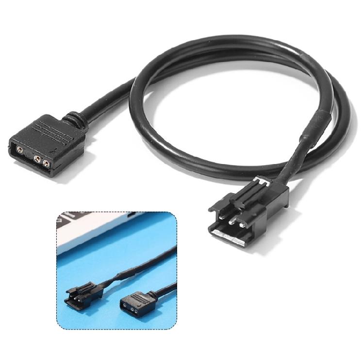 Motherboard RGB Adapter Conversion Cable 5V 3Pin/12V 4Pin RGB Led Strip Light