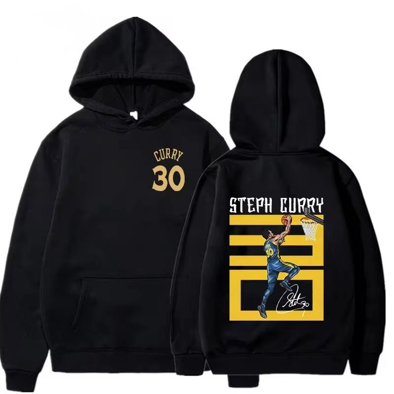 Oversize Street Hip Hop Style Fashion NBA Basketball Stars New Tops 2024 Autumn Long Sleeved Cotton Hoodie Men's And Women's