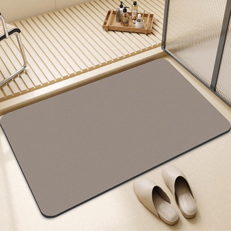 Simple Diatom Mud Floor Mat - Stain-Resistant, Water-Absorbent, Non-Slip, Wear-Resistant, Easy-Clean Bathroom Foot Mat.