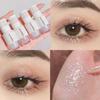 6 barev Glitter Tekutý zvýrazňovač očních stínů Voděodolný Perleťový Lesklý Flitry Ležící Morušový Makeup Kosmetika