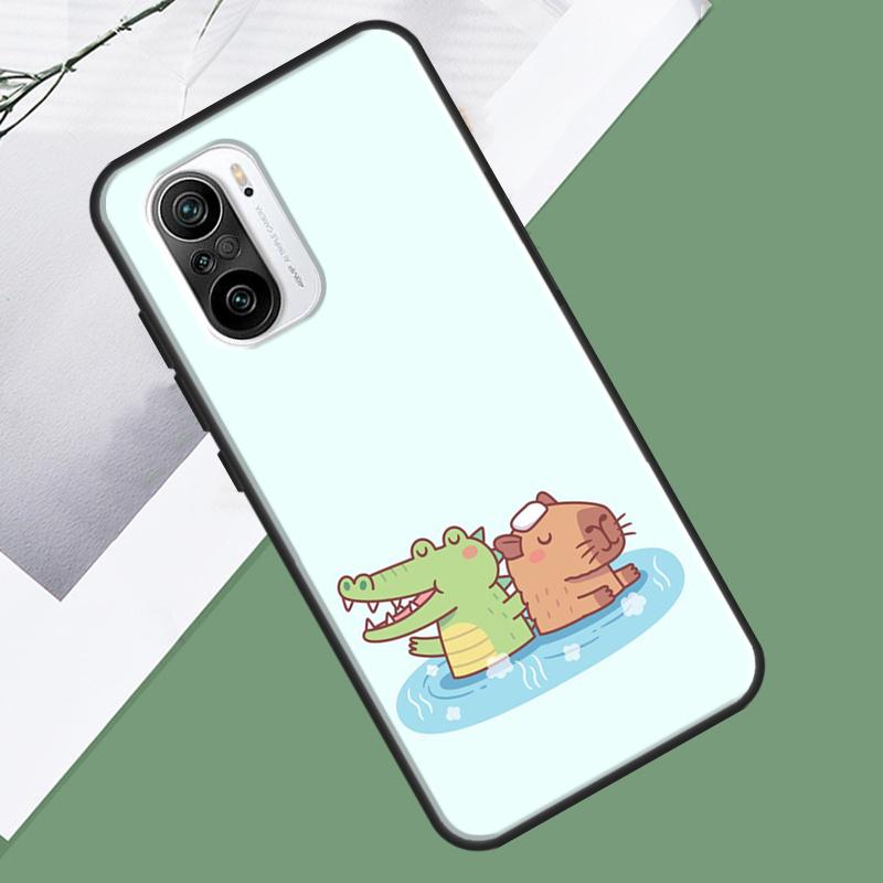 Capybara Spa Case For Xiaomi 15 Ultra 13 14 13T 14T 15T Pro 17 Pro Max POCO X7 Pro F5 F6 X5 X6 F7 Cover