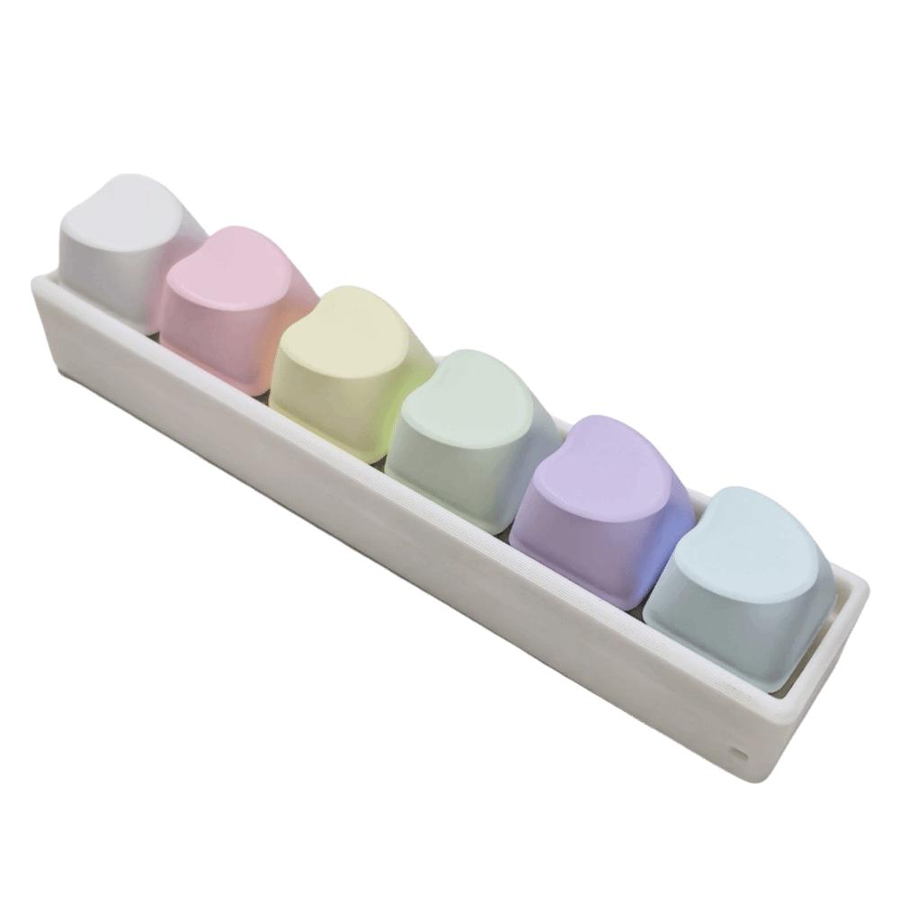 Key Button Fidget Keychain Keycap Clicker Toy Pendant Funny Pinch Toy  for Adult&Kids