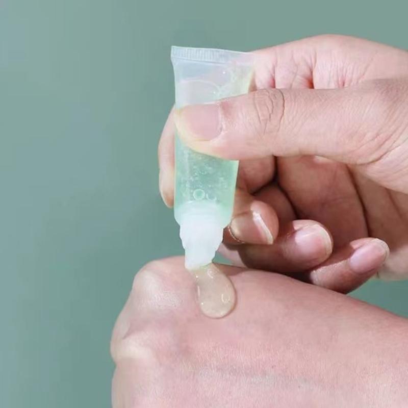 Clear Plastic Refillable Lip Balm Tubes Angled Nozzle for Precise Application Small Cosmetic Containers Empty Bottle