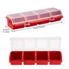 1/2/3/4/5PCS Multi-Compartment Plastic Tools Storage Box For Screws Parts Durable Hardware Jewelry Small Parts Toolbox Case