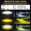 LED Offroad Lights LED Driving Pod Lights Super Flood Beam 2Pcs Led Pods Light Bar Waterproof for Motorcycles Durable
