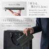 [Dom Teporna] Men's Small Long Wallet, Genuine Leather, Slim, Thin, Large Capacity, Holds 16 Cards, Italian Leather, 18cm Wide, Short L-shaped Zipper,