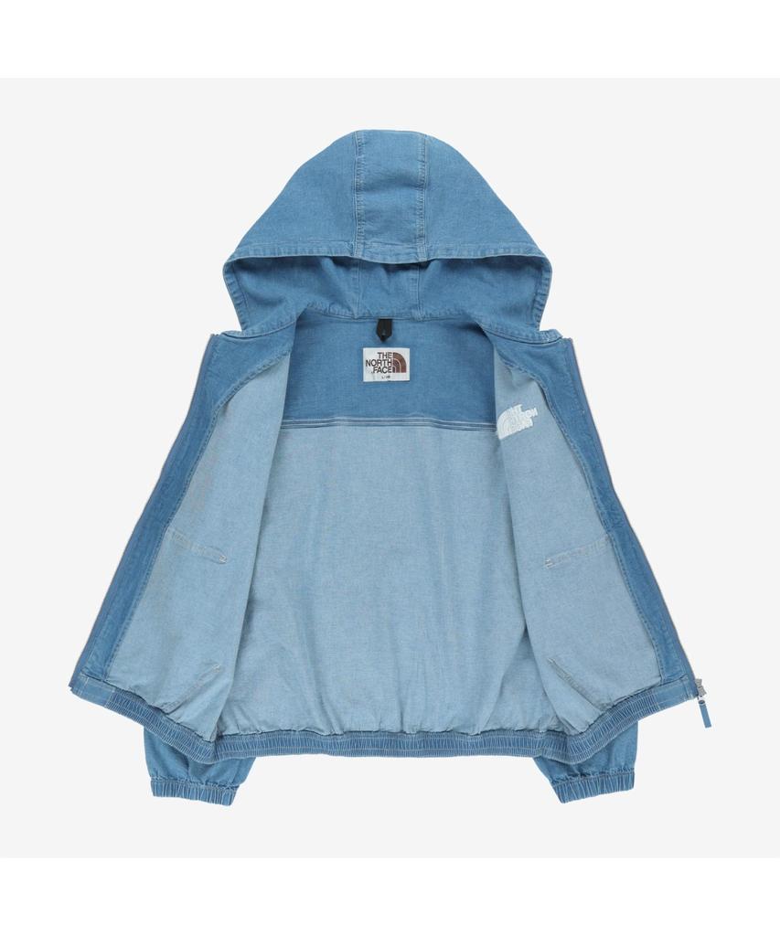The North Face Nj3Bs09J White Label Brise Denim Jacket Light Blue