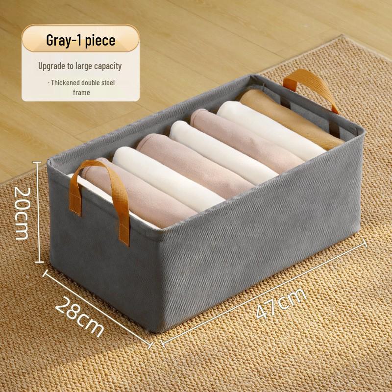 Foldable Wardrobe Storage Box: Dustproof, Thickened, Drawer-Style Organizer for Clothes