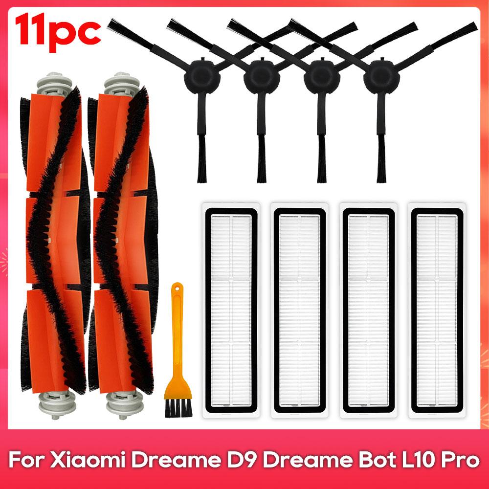 Compatible For ( Dreame D9, L10 Pro, Trouver Robot LDS Vacuum Finder ) Spare Parts Accessories Main Side Brush Mop Hepa Filter