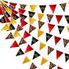32Ft Hollywood Theme Party Decorations Red Black Gold VIP Star Triangle Flag Fabric Banner Pennant Garland Streamer for Movie Night Birthday Baby