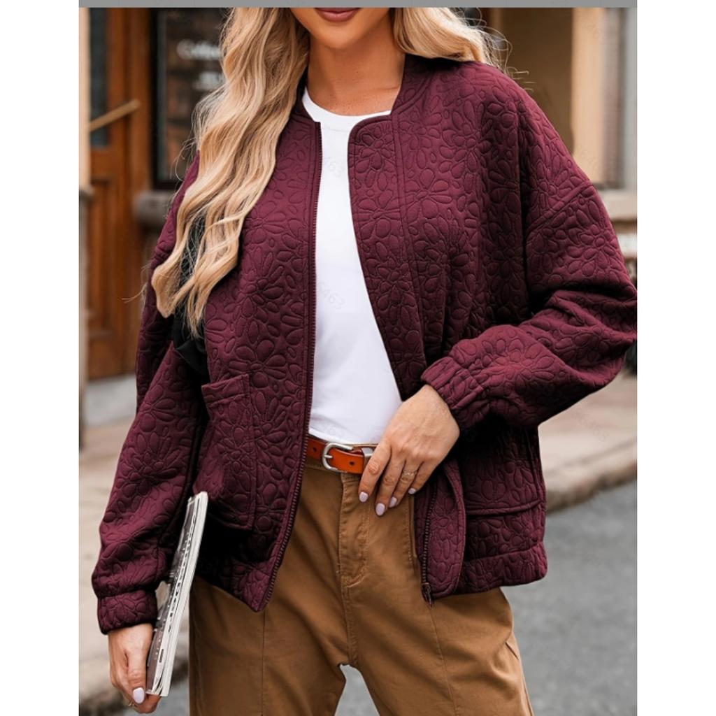 2025 Autumn Winter Fashion Button Textured Long Sleeve Cardigan Coat Jacket for Women - European American Hot Sale