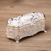 European Jewelry Storage Box Zinc Zinc Zinc Alloy Trinket Case Luxury Cotton Swab Box  Toothpick