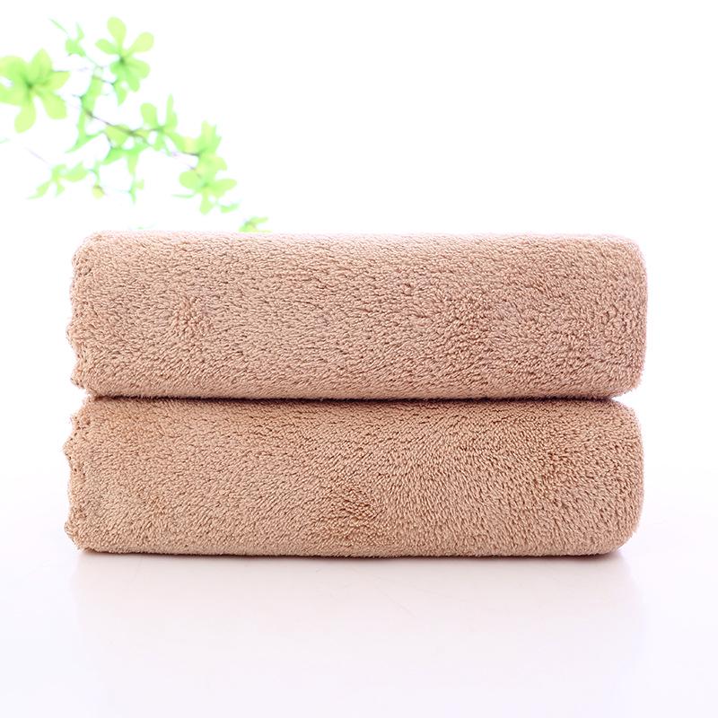 Soft, Absorbent Coral Fleece Face Towels - Thick, Comfortable, Plain Color for Home Use