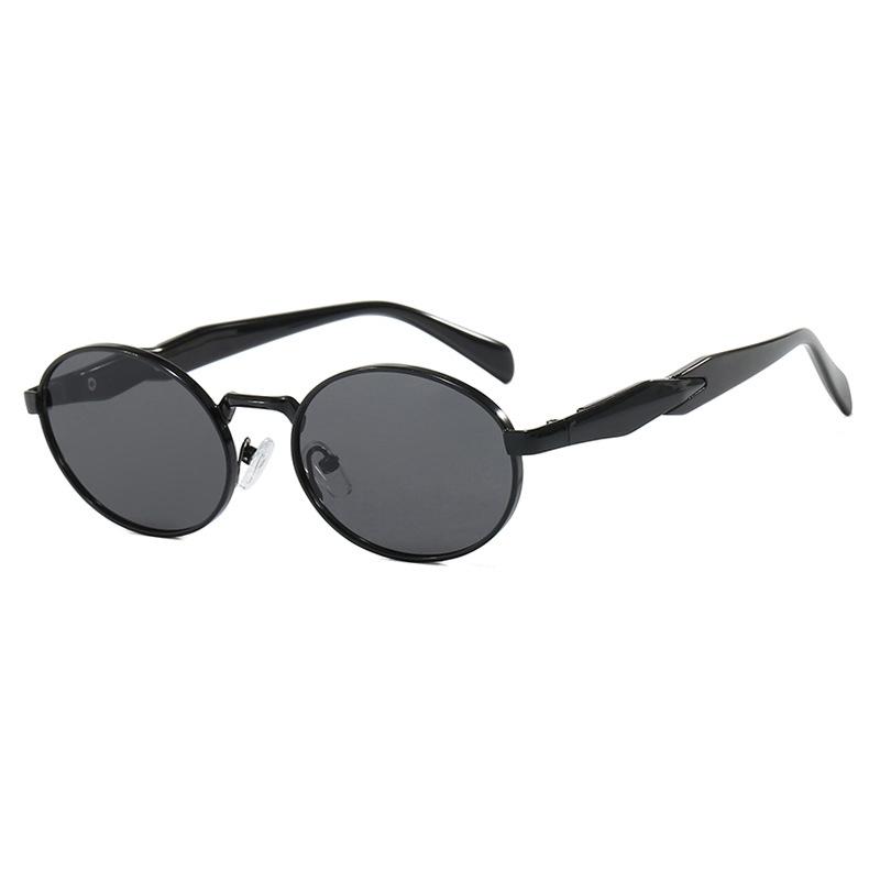 2026 New Style Oval Small Metal Frame Sunglasses Fashion Custom logo Vintage Uv400 Sunglasses