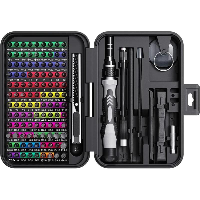 132 in 1 Precision Screwdriver Set Professional Hand Tool Kit Magnetic Torx Phillips Bits for iPhone Xiaomi Watch Camera Drone