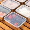 1Pc 600Ml Aço Inoxidável Geladeira Caixa De Armazenamento De Alimentos Com Tampa De Plástico Prepare Alimentos Frescor Caixa De Preservação Caixa De Piquenique