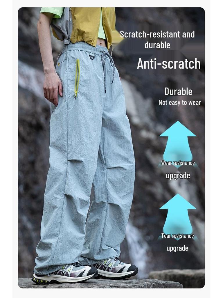 Větruvzdorné a vodotěsné turistické a horolezecké kalhoty pro drobné ženy