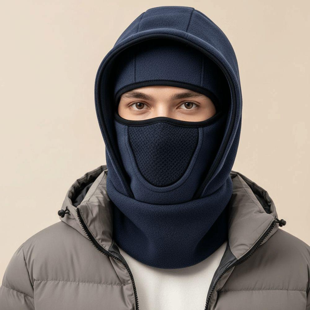Fleece Lined Ski Face Mask Breathable Mesh Thermal Neck Warmer Winter Cycling Hat Winter Cycling