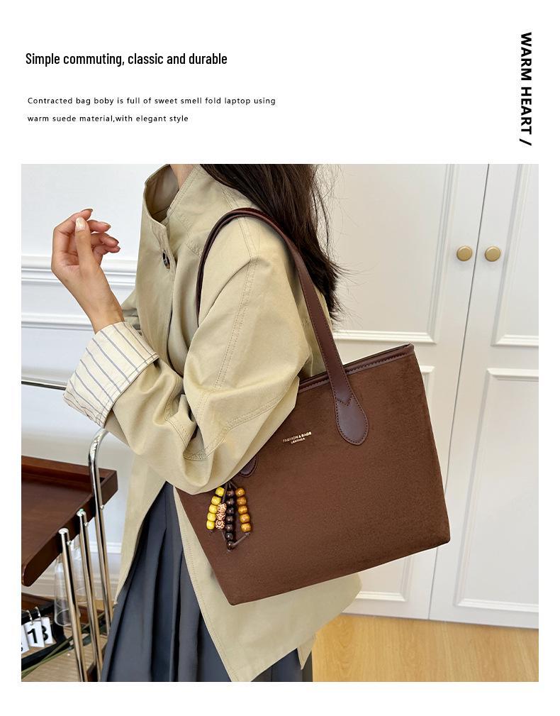 2025 Women's Versatile Retro Tote: Large-Capacity Underarm, Shoulder & Crossbody Bag