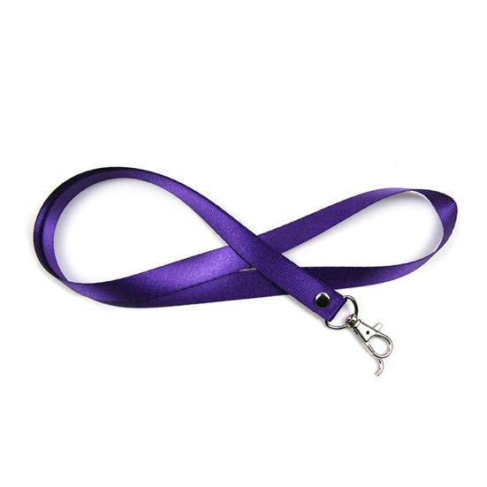 

Lanyard Solid Color Tear-resistant Nylon Rope Lanyard ID Holder for Adults фиолетовый