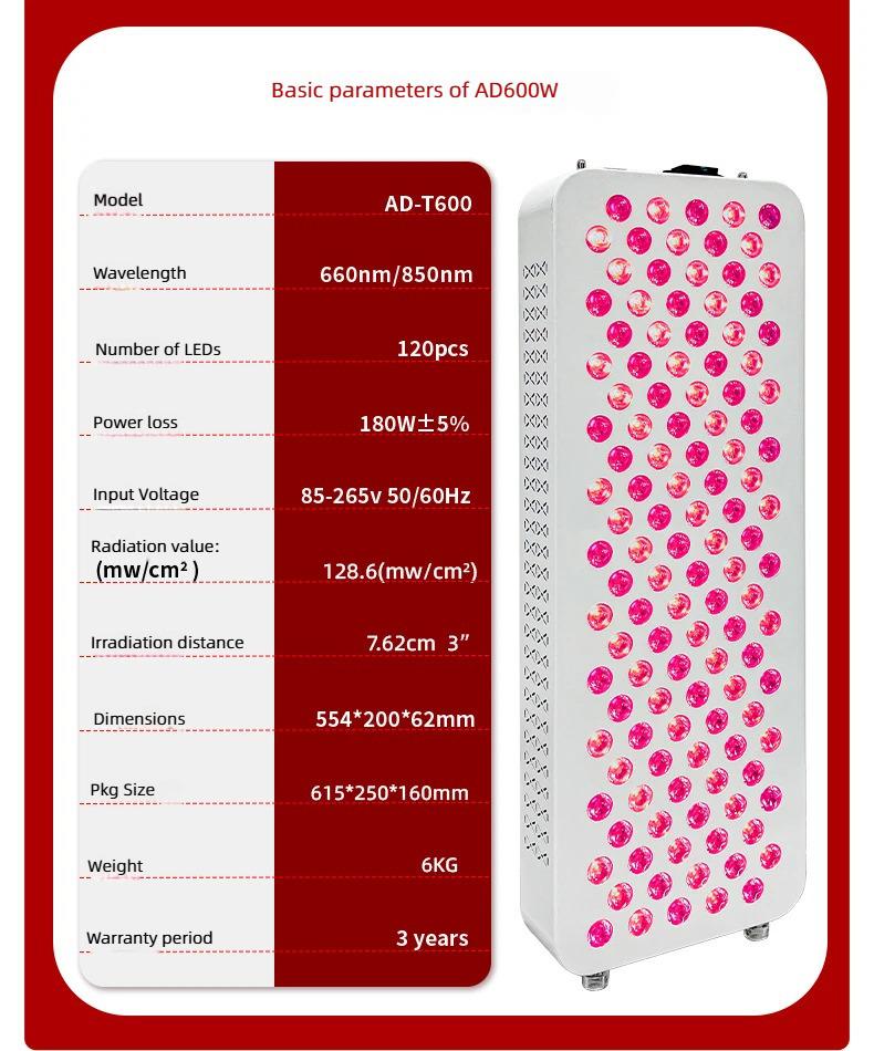 1000W LED Red Light Therapy Panel Sauna & Beauty Device