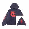 Mens Oversized Distressed Washed Hoodie With Letter Print Loose Fit Cotton Sweatshirt Fall