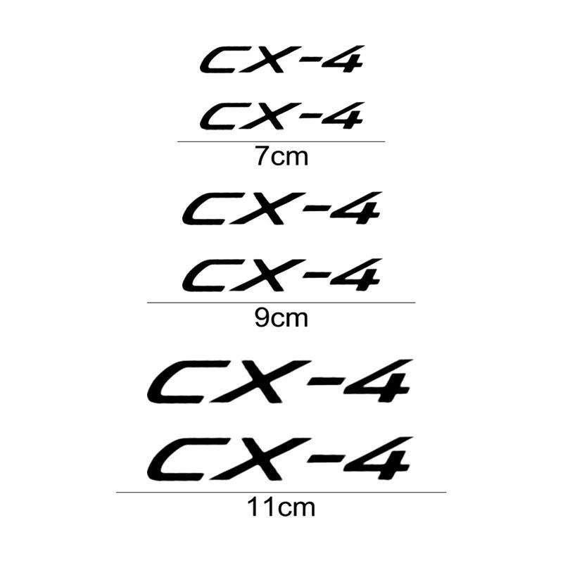 6PCS For Mazda CX-4 Brake Caliper Stickers Waterproof Heat Resistant Anti Fade Self Adhesive Exterior Styling Wheel Decals Car D