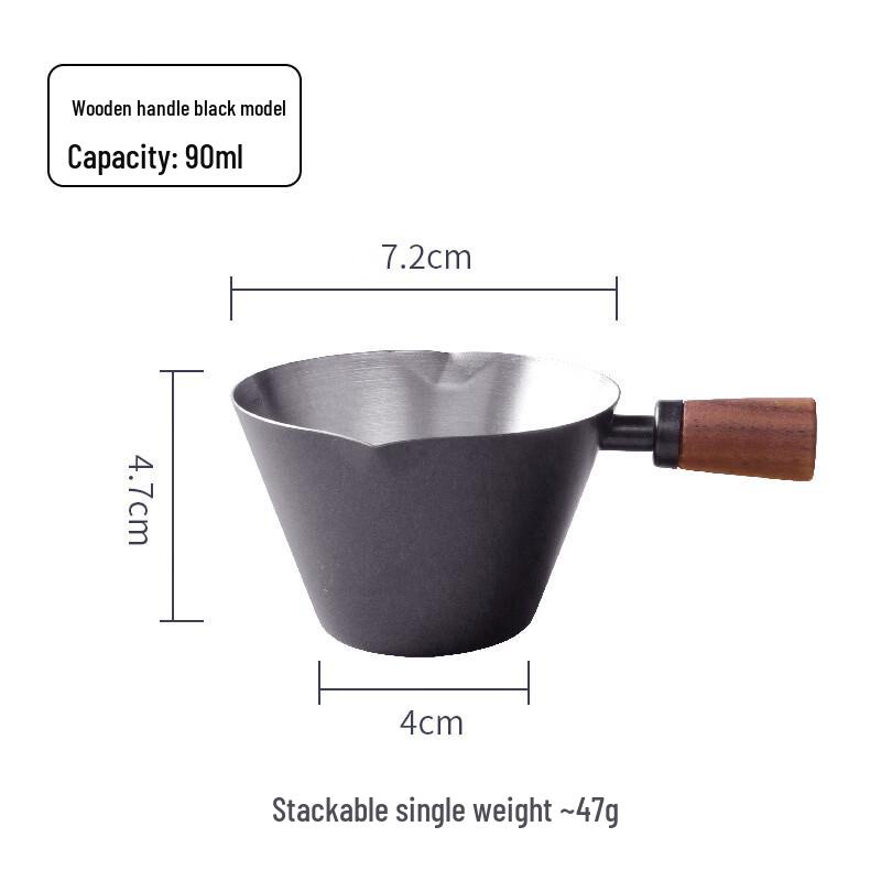 Walnut Handle Espresso Measuring Cup