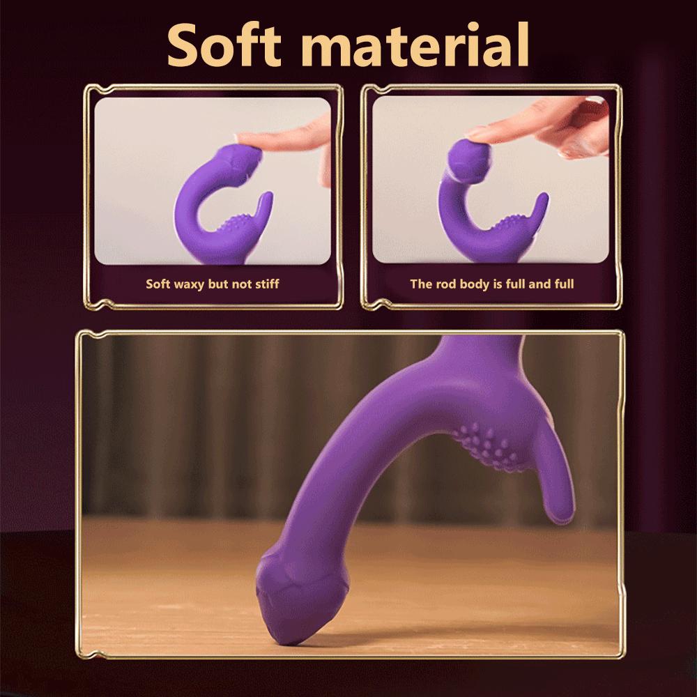 10 Frequency Dual Motor Telescopic Vibrator Female G Spot Clitoral Masturbation AV Massager Vibrating Dildo Sex Toys For Women