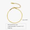 2/3/4/5MM Stainless Steel Bracelet For Women Men Gold Color Snake Chain Bangle With Extended Chain Waterproof Party Jewelry Gift