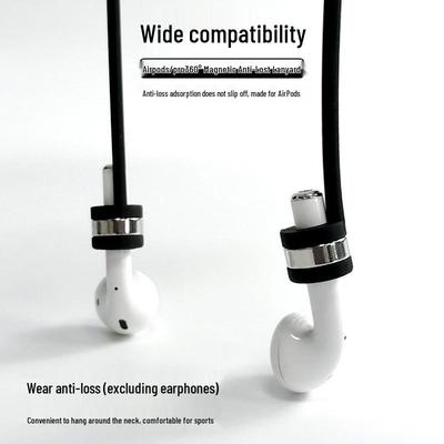 Silikonová magnetická šňůrka proti ztrátě pro bezdrátová sluchátka Apple AirPods