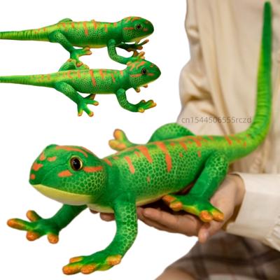 5065cm Simulation Niedlicher Grüner Gecko Plüschtier Lebensecht Langer Schwanz Gecko Eidechse Plüschtier Heimdekoration Geschenk Für Kinder