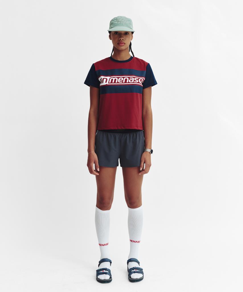 Minasu Menasoo Run Logo Short Sleeve T Shirt_Red