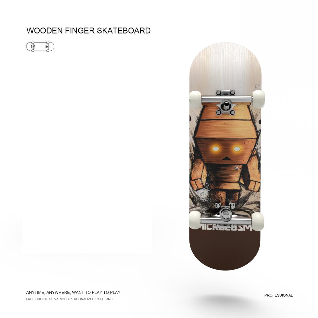 Hračky na hmatník Five Layer Maple Professional Mini Skateboard Fingerboardy Vzdělávací párty dárek pro děti Chlapci Dívka