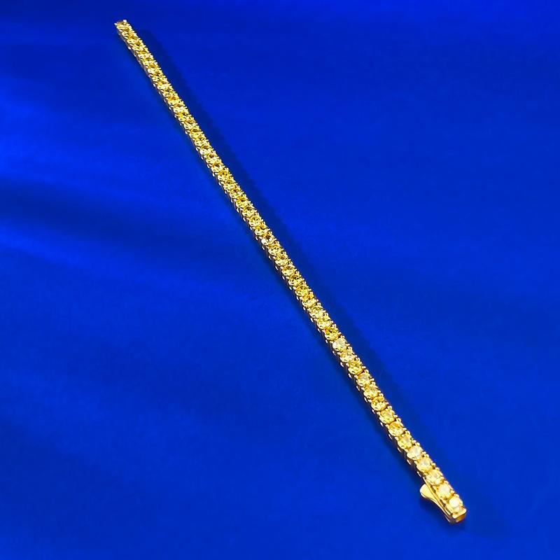 Schmuck Gelb Voll Diamant Gelber Diamant Armband Täglich Klassisch Ol