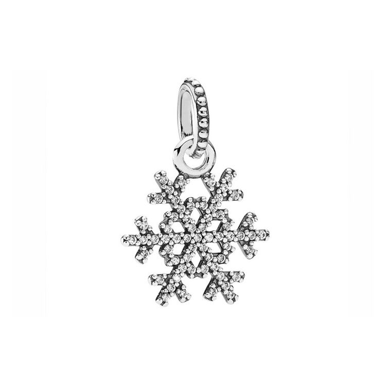 Pandora Winter Kiss Snowflake Pendant Unisex pendant Silver 390354CZ Silver
